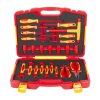 Elektrikářská sada nářadí v plastovém kufru, 24 ks - AH5101