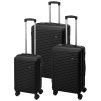 PROWORLD Sada cestovních kufrů 3 ks  50 / 60 / 70cm černá KO-DG4700050