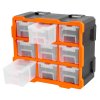 Plastový organizér, 9 uzavíratelných boxů - TC320674