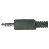 Konektor JACK 3,5 4pin.  plast černý