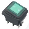 Vypínač kolébkový KCD2-202W, ON-ON 250V/20A zelený vodotěsný