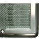 Nerezová větrací mřížka s rámečkem a síťovinou 200x200