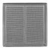 Nerezová větrací mřížka s rámečkem a síťovinou 250x250