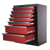 Celokovová skříňka s 7-mi šuplíky PROFI, červená - RTGC1307