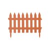 Zahradní plastový plot 3,2 m, výška 35 cm - GARDEN CLASSIC (Barva: Terakota)