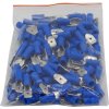 Faston-konektor 6,3mm modrý pro kabel 1,5-2,5mm2, balení 100ks