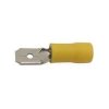 Faston-konektor 6,3mm žlutý pro kabel 4-6mm2, balení 100ks
