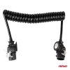 Spirálový kabel pro přívěs TIR 2x 15pinový 5m 24V AMIO