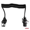 Spirálový kabel pro přívěs TIR 2x 7pinový typ EBS 5m 24V AMIO