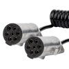 Spirálový kabel pro přívěs TIR 2x 7pinový typ N 5m 24V AMIO