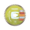 Kotouč diamantový řezný turbo, 125x22,2mm, suché i mokré řezání, EXTOL CRAFT