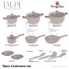 BERLINGERHAUS Sada nádobí s titanovým povrchem 15 ks Taupe Nordic Collection BH-8344