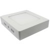 Podhledové světlo LED 6W, 120x120mm, teplé bílé, 230V/6W, přisazené