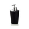 KELA Dávkovač mýdla MARTA plastik černá H 17cm / Ř 8cm / 350 KL-24202