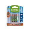 Baterie alkalické EXTOL ENERGY ULTRA +, 4ks, 1,5V AAA (LR03), EXTOL ENERGY