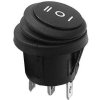 Vypínač kolébkový KCD1-5-103W, ON-OFF-ON 1pol.250V/6A černý, vodotěsný