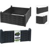 PROGARDEN Vyvýšený záhon 45 x 45 x 18 cm černý plast KO-R10000250
