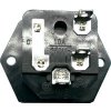 Síťová zásuvka IEC60320 230V na panel s pojistkovým pouzdrem /AS-07/