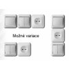 Vypínač č.1 PANELÁK bílý, na omítku