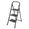 Schůdky ocelové 3 stupně Drabest MINIFERO - černé