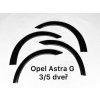 Plastové lemy blatníku Opel Astra G 3/5 dveř, sedan - jemný desén