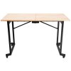 Pojízdný skládací stůl do dílny, 1400 x 650 x 900 mm, nosnost 150 kg