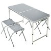 PROGARDEN Kempingový nábytek skládací stůl + 4 židle KO-LF9000100