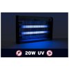 Lapač hmyzu, insekticidní UV lampa 20W GEKO
