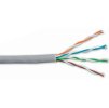 Kabel UTP Cat6 4x2, AWG23, šedá, drát, balení 100m