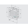Větrací mřížka s rámečkem uzavíratelná 200x200 bílá