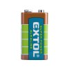 Baterie alkalické, 1ks, 9V (6LR61) EXTOL ENERGY