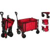 XQMAX Plážový vozík skladací 120 l červený KO-CM6000100