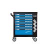 Dílenský vozík, 7 zásuvek, sada nářadí 258 ks - MAR-POL