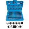 Bity ploché, křížové, TORX, IMBUS, XZN, aj., nástavce, sada 100 ks - BGS 765
