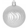 Baňky MagicHome sada stříbrná, 6cm, 21ks