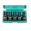 Sada úderových zástrčných hlavic Imbus, 3/4", H14 - H24, 5 kusů - JONNESWAY S05A6105S