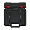 Kufr na nářadí HEAVY černý 384x335x144mm s upevňovacími páskami