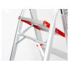 Hliníkové schůdky, 5 stupňů, skládací, jednostranné - MAR-POL