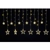 Světelný řetěz-hvězdy MagicHome Curtain, 138xLED teplá bílá, 230V, 8 funkcí, š2,2xd0,6/0,9m