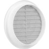 Větrací mřížka kruhová se síťovinou 140 bílá