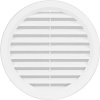 Větrací mřížka kruhová se síťovinou 140 bílá