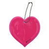 Přívěšek reflexní SRDCE - růžový