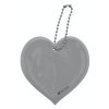 Přívěšek reflexní SRDCE - stříbrný