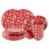 HIT Jídelní sada talířů Vánoční 18 ks RED Christmas HT-23010322