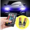Žárovky LED 12V T10 RGB s dálkovým ovládáním
