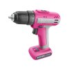 Vrtací šroubovák aku, růžový, 12V Li-ion, 1500mAh EXTOL LADY