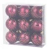 Vánoční baňky MagicHome bordové-matné 6cm, 9ks