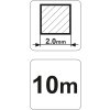 Struna do strunové sekačky čtvercový průřez 2,0 mm x 10 m