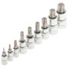 Nástrčné a zástrčné hlavice TORX, 1/4”, 3/8” a 1/2”, sada 60 ks - SATRA