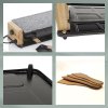 KELA Raclette/Stone Bedretto Granite black 8 osob 49,0x20,5x12,5cm KL-16626